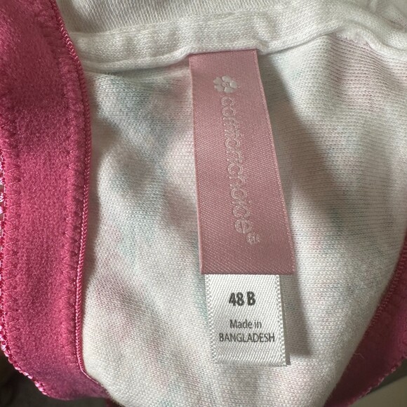 Comfort Choice Butterfly Floral Wireless Front Closure Bra Size 48B - Picture 6 of 6